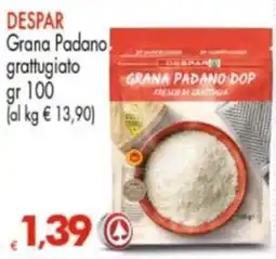 Despar Grana Padano grattugiato offerta