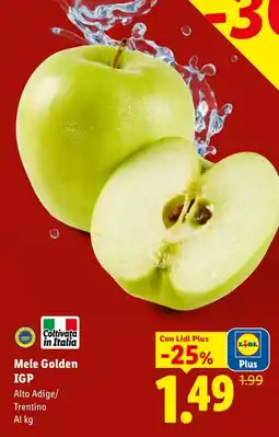 Lidl Mele Golden IGP offerta