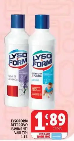 Deco Market Lysoform detersivo pavimenti offerta