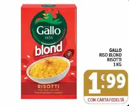 Deco Market Gallo riso blond risotti offerta