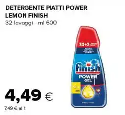 Tigre Finish detergente piatti power gel lemon finish offerta