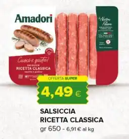 Oasi Amadori Salsiccia Ricetta Classica offerta