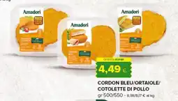 Oasi Amadori Cordon Bleu/Ortaiole/Cotolette di pollo offerta