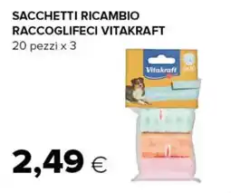 Oasi Sacchetti ricambio raccoglifeci Vitakraft offerta