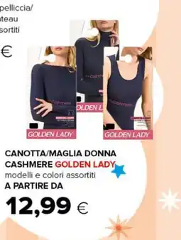 Oasi Canotta/Maglia Donna Cashmere Golden Lady offerta