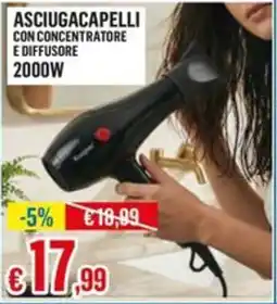 Satur Asciugacapelli con concentratore e diffusore offerta