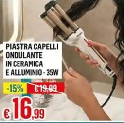 Satur Piastra capelli ondulante in ceramica e alluminio offerta