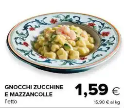 Oasi Gnocchi zucchine e mazzancolle offerta