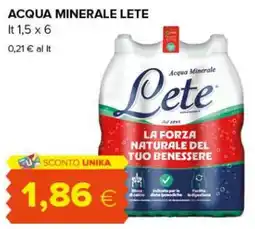 Oasi Acqua minerale Lete offerta