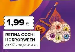 Oasi Retina occhi horrorween offerta