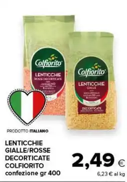 Tigre Amico Lenticchie gialle/rosse decorticata Colfiorito offerta
