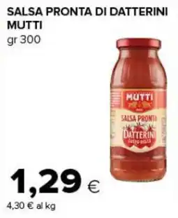Tigre Amico Salsa pronta datterini Mutti offerta