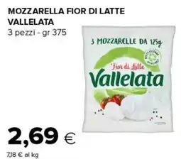 Oasi Mozzarella fior di latte Vallelata offerta
