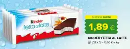 Oasi Kinder fetta al latte offerta
