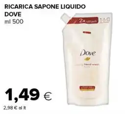 Oasi Ricarica sapone liquido Dove offerta