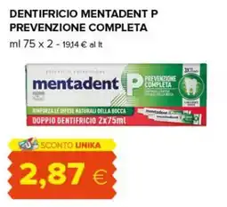 Oasi Dentifricio Mentadent P offerta