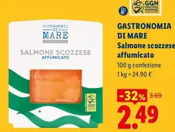 Lidl Gastronomia di mare Salmone scozzese affumicato offerta