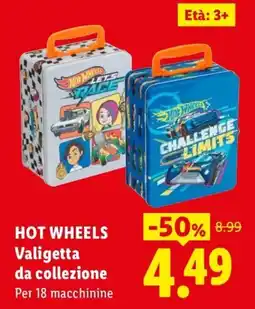 Lidl Hot Wheels Valigetta da collezione offerta