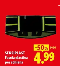 Lidl Sensioplast Fascia elastica per schiena offerta
