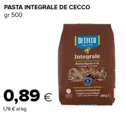 Oasi Pasta integrale De Cecco offerta