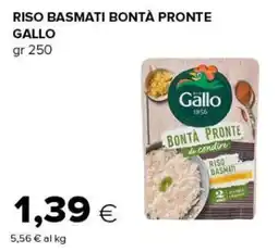 Oasi Riso basmati bontà pronte Gallo offerta