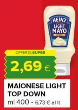 Oasi Heinz maionese light top down offerta