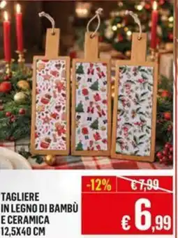 Satur Tagliere in legno di bambù e ceramica offerta
