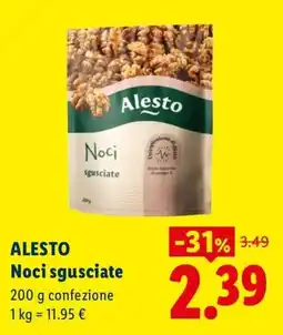 Lidl Alesto Noci sgusciate offerta