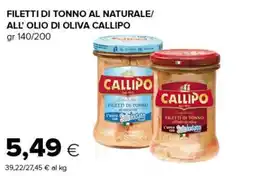 Oasi Filetti di tonno Callipo offerta