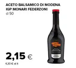 Oasi Aceto balsamico di Modena IGP Monari Federzoni offerta