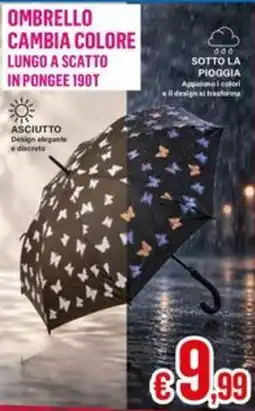 Satur Ombrello cambia colore lungo a scatto in pongee 190t offerta