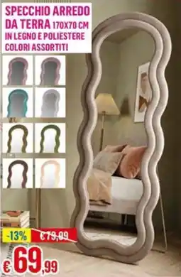 Satur Specchio arredo da terra offerta