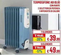 Satur Termosifone ad olio con ruote offerta