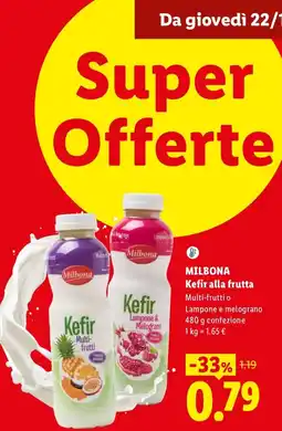 Lidl Milbona Kefir alla frutta offerta