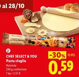 Lidl Chef Select & You Pasta sfoglia offerta