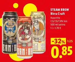 Lidl Steam Brew Birra Craft offerta