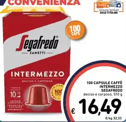 Spazio Conad Caffè Intermezzo Segafredo offerta
