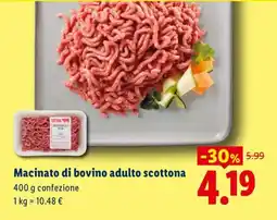 Lidl Macinato di bovino adulto scottone offerta