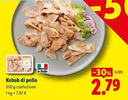 Lidl Kebab di pollo offerta