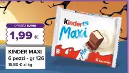 Tigre Kinder Maxi offerta