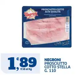 Il Punto Sigma Negroni prosciutto cotto stella offerta