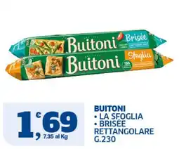 Il Punto Sigma Buitoni la sfoglia brisée rettangolare offerta