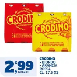 Il Punto Sigma Crodino biondo arancia rossa offerta