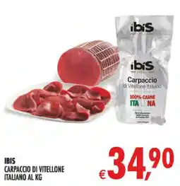 Decò Local Ibis carpaccio di vitellone italiano offerta