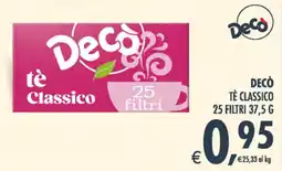 Decò Local Decò tè Classico offerta
