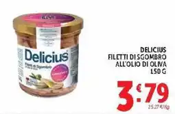 Deco Market Delicius filetti di sgombro all'olio di oliva offerta