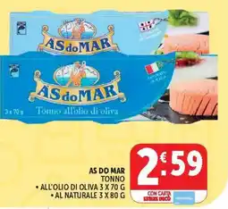 Deco Market As do Mar tonno all'olio di oliva offerta