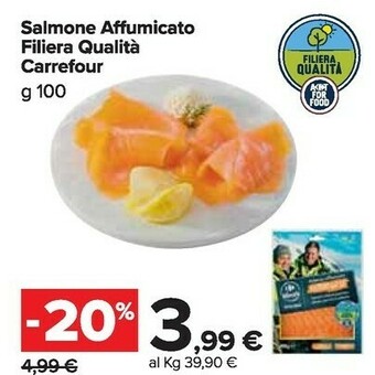 Carrefour Market Salmone affumicato offerta