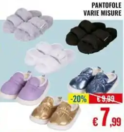 Satur Pantofole varie misure offerta