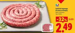 Lidl Salsiccia luganega di suino arrotolata offerta